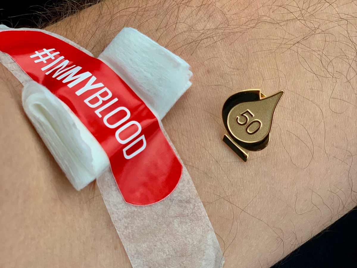 Ambassadeur de don de sang : 50&nbsp;dons